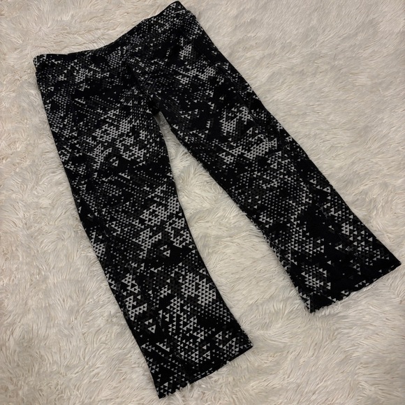 The North Face Pulse Capri Tights Women's black white triangle FLASHDRY small - Picture 3 of 13
